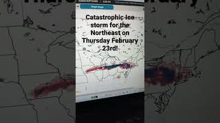 Catastrophic Ice storm expected! Power outages! Hazardous road conditions!  Stay safe! #shorts