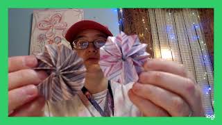 Let's Make Some Accordion Flowers Out Of Patterned Cardstock Today!!