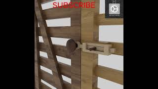 SIMPLE IDEA #shorts  #door #mechamism #woodworking #automaticdoor