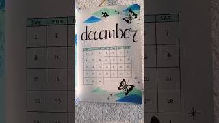 December Cover Page Ideas। #december #journal #frontpage #youtubeshorts