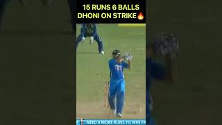 MSD on stike. 15  Balls 6 Runs