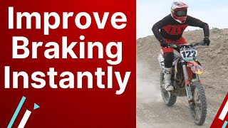 How To BRAKE On A Dirt Bike!