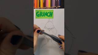 Drawing the grinch 💚 #shorts #drawing #grinch #christmas #viral