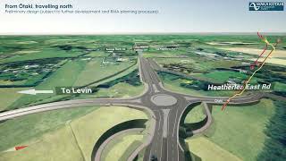 Ōtaki to north of Levin preliminary design fly-through – April 2022