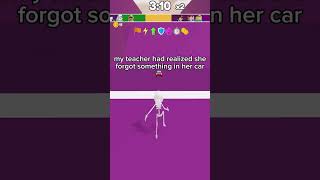 I put my teacher in the HOSPITAL 🤕 Roblox toh storytime #shorts