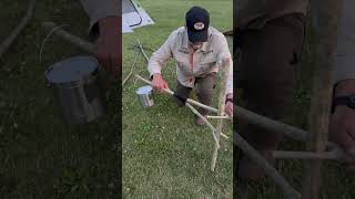 Adjustable pot crane for cooking over the fire