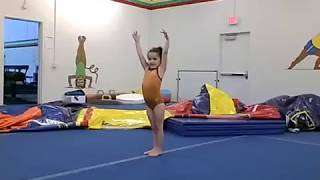 level 1 floor routine   3 year old gymnast