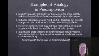 Intro to English Grammar part 2: Historical Prescriptivism