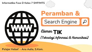 #2 Peramban dan Search Engine (Mesin Pencari) - Elemen TIK - Informatika 7 | Pelajar Hebat