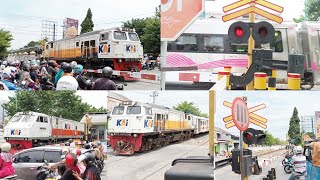 LOKOMOTIF CC 203 LANGSIR MAJU MUNDUR | Di JPL 278 Barat Stasiun Brebes