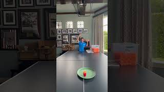 INSANE spinning plate ping pong trickshot! #trickshots #trickshot #shorts