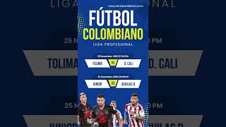 Programate con fútbol profesional colombiano