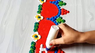 Ganapati bappa border rangoli designs | Ganesh Chaturthi rangoli | border rangoli designs |