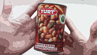 Консервована квасоля «YURT» White Beans In Tomato Sauce