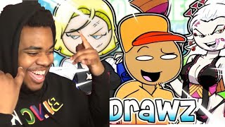 Drawing Anime Characters As I Answer Your Questions! (Drawz) By @TOONZIESTV Reaction