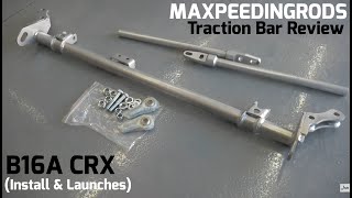 Maxpeedingrods Traction Bar Install & Review - 88-91 Civic / CRX EF