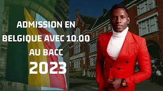 ETUDIER EN BELGIQUE AVEC 10.00 AU BACC EN 2023 (BACHELIER & MASTER)