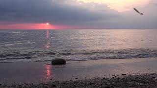 Jurkalne sunset, sea sounds, 1 Hours!