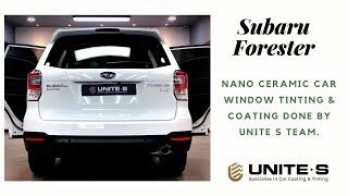 Subaru Forester done Nano Ceramic Car Coating + Tinting By Unite S Team. #Subaru #Forester