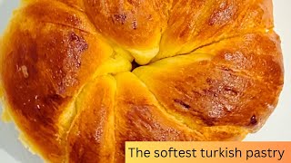 Açma - Turkish style bread known for its soft texture and rich flavor #delicious #puffy pastry