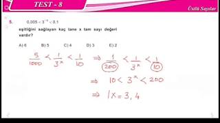 #üslüsayılar test-8