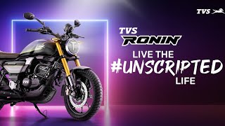 2022 NEW TVS RONIN 225 cc #Live the unscripted life #Ride UNSCRIPTED # Anthem song