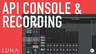 Recording with API Console in LUNA