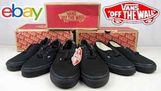 Посылка с eBay | Vans Authentic Black & Vans Era 59 Black