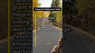 Prayer for patience #godmessage