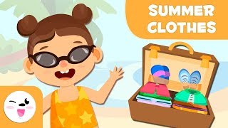 Summer clothes - Vocabulary in English for kids