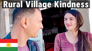 VILLAGE FAMILY INVITED STRANGERS into their HOME - Kurdish Hospitality 🇮🇶 Iraq Travel Vlog