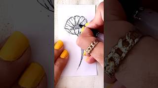 🌸 HOW TO DRAW A FLOWER STEP BY STEP - ADIM ADIM ÇİÇEK ÇİZİMİ #shorts #viral #satisfying #drawing