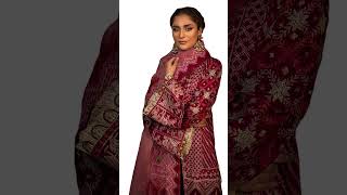 Stunning Elegance: Faiza Faisal Party Wear Suit Design 2024 Unveiled | Wedding Party Dress for Women