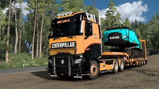 Transporting an excavator in Germany - Euro Truck Simulator 1.50 #ets2