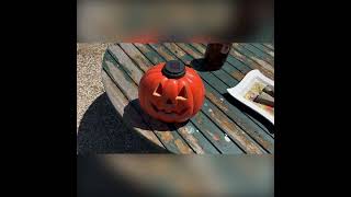 Simple Solar Halloween Jack-O-Lantern