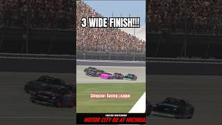 OMG! You won't believe this 3 wide iRacing NASCAR finish!!! This is how you race clean and fair!