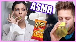 ASMR EATING THE CRUNCHY FOODS | LAURA LEE