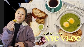 Eat With Me in NYC VLOG - Thai boat noodles, crepe cakes, and Puerto Rican food