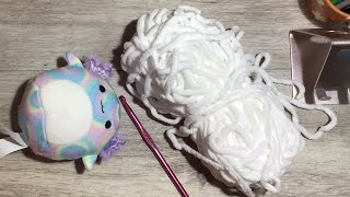 Trying to crochet a mini squishmallow hammock thing! Live /might not talk