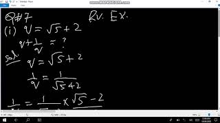 Grade 9 Maths review exQ no.7