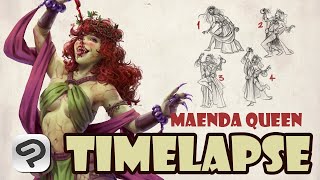 [TIMELAPSE PROCESS 24] 🎨 ◆ Maenda Nymph Queen ✨