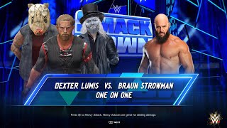 WWE 2K24 Dexter Lumis Vs Braun Strowman | SMACKDOWN | Universe Mode