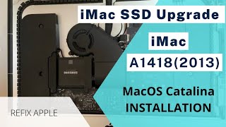 Apple iMac 21.5" SSD Upgrade |iMac A1418  mac OS Catalina Installation Step by Step| Hindi 2022