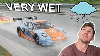 Racing AI in the RAIN on iracing 911 GT3 R