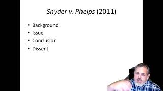 POLS 3321: Snyder v. Phelps (2011)