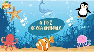 Sea Animals ABC | ABC Phonics for Kids | Learning the Sounds of Letters from A to Z