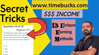 Timebucks.com Earning Secret Tricks || Freelance || Part Time job || Work from Home ||