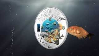 Cook Islands 2014 Nano Sea Silver Coin With a Nano Chip