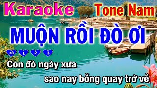 karaoke muộn rồi đò ơi | tone nam | nhạc sống phương hiếu organ