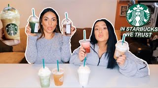 TRYING OUR FOLLOWERS FAVORITE STARBUCKS DRINKS! **SO GROSS**